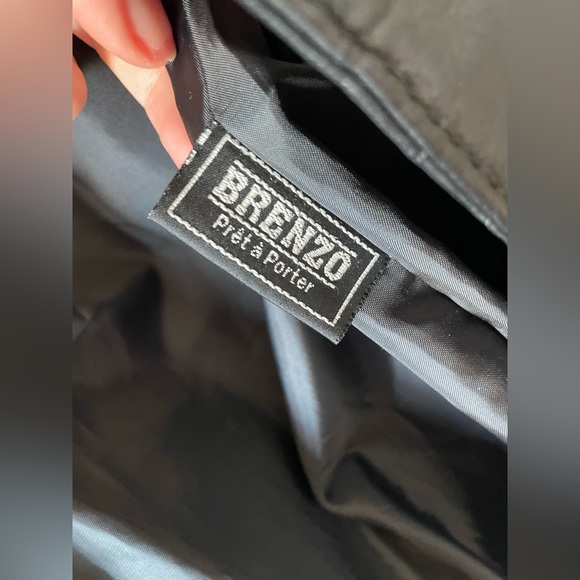 Vintage Leather trench jacket coat - Picture 10 of 10